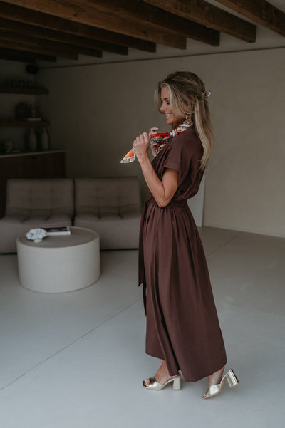 Carbone dress I Chocolate Brown - Wild Souls by JV® - Dresses