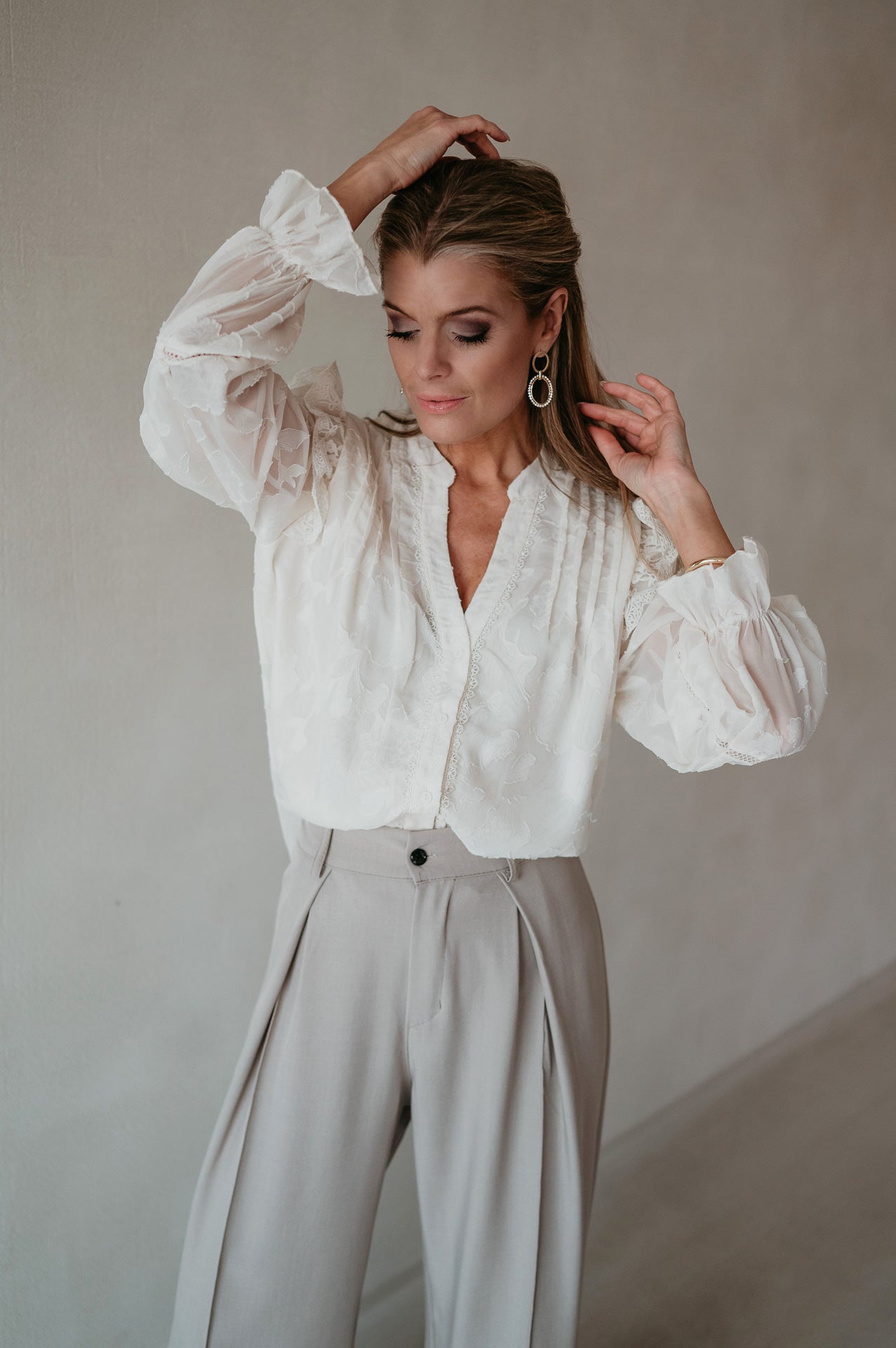 Carillo blouse I Ecru - Wild Souls by JV® - Blouses