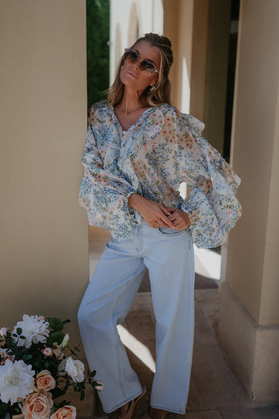 Castoro blouse I Blue - Wild Souls by JV® - Blouses