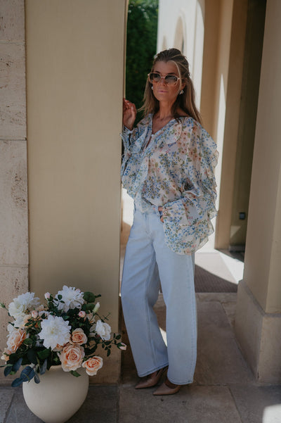 Castoro blouse I Blue - Wild Souls by JV® - Blouses