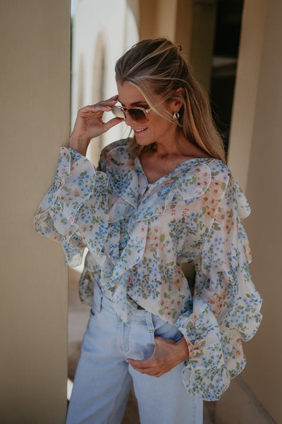 Castoro blouse I Blue - Wild Souls by JV® - Blouses