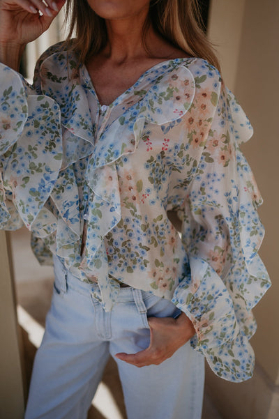 Castoro blouse I Blue - Wild Souls by JV® - Blouses