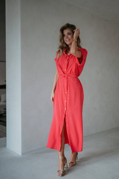Cognomi dress I Coral - Wild Souls by JV® - Dresses
