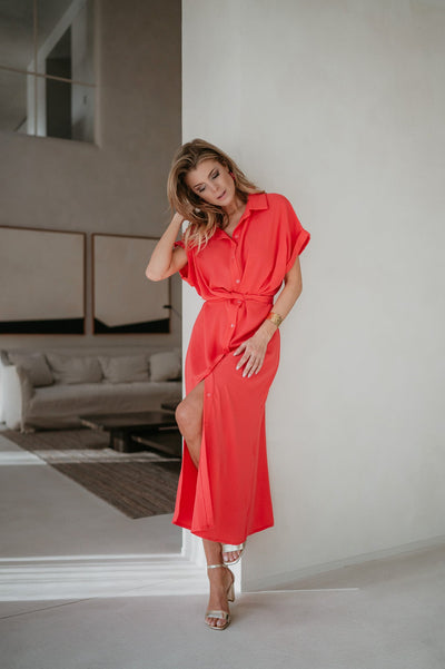 Cognomi dress I Coral - Wild Souls by JV® - Dresses