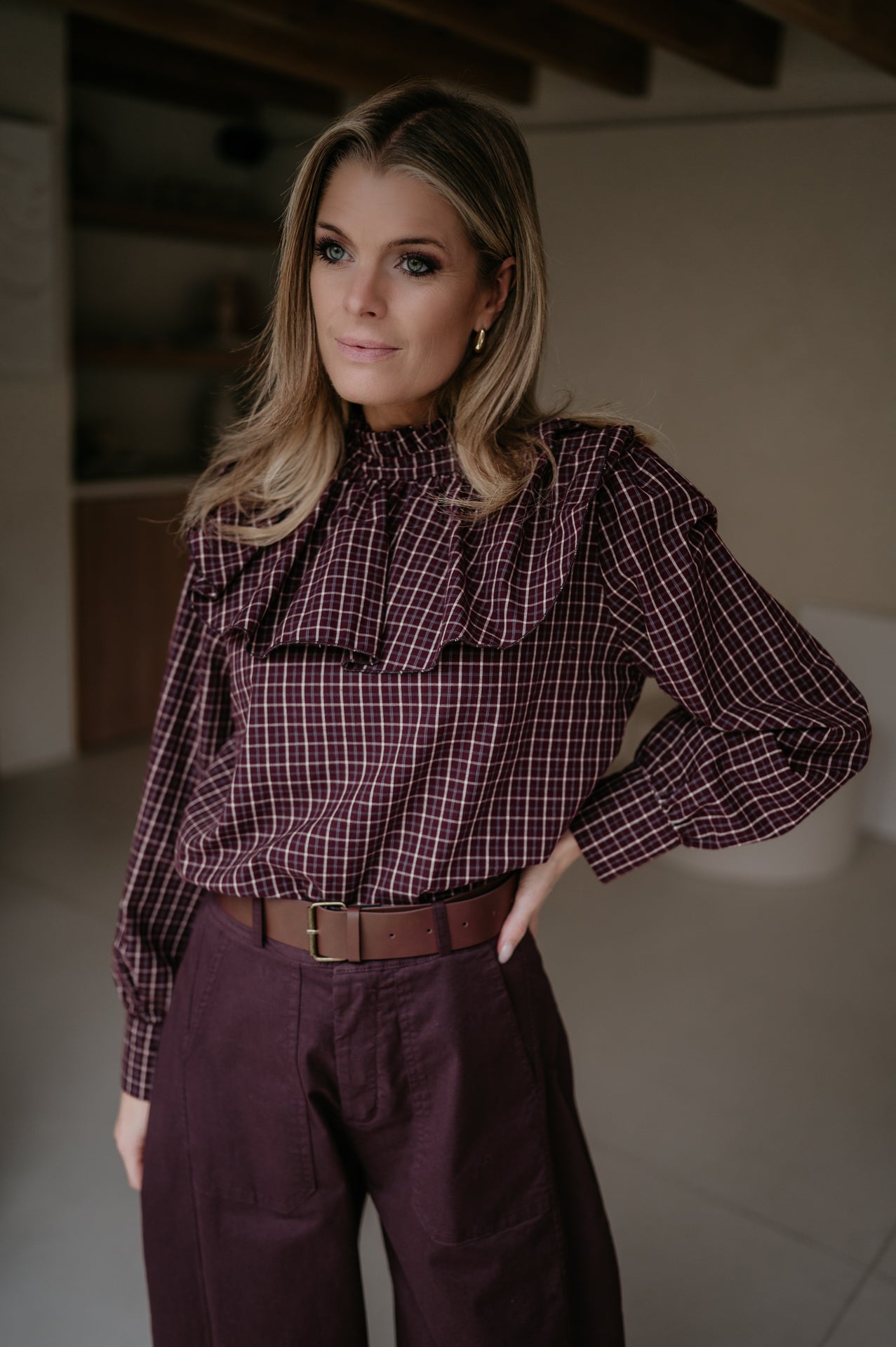 Coltre blouse I Burgundy - Wild Souls by JV® - Blouses