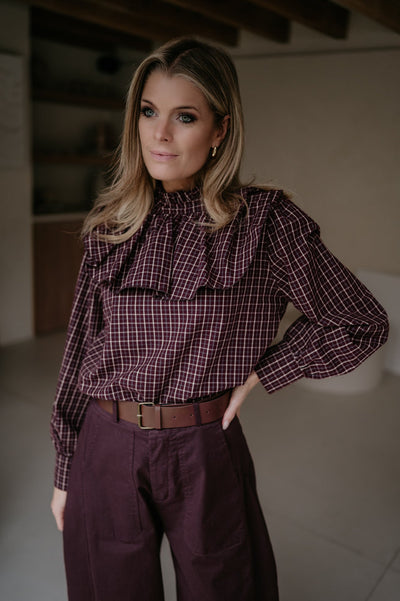 Coltre blouse I Burgundy - Wild Souls by JV® - Blouses