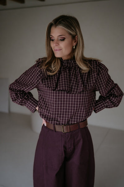 Coltre blouse I Burgundy - Wild Souls by JV® - Blouses
