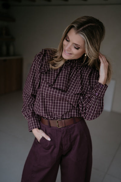 Coltre blouse I Burgundy - Wild Souls by JV® - Blouses