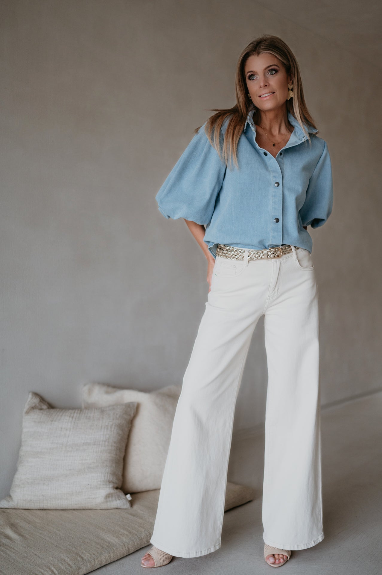 Corriamo blouse I Blue - Wild Souls by JV® - Blouses