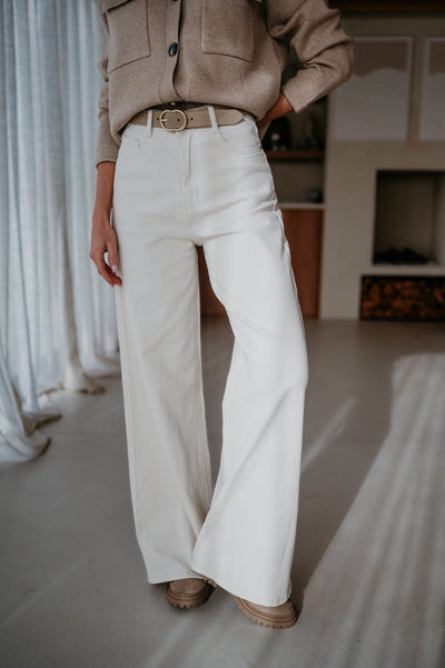 Cotto jeans I Beige - Wild Souls by JV® - Jeans