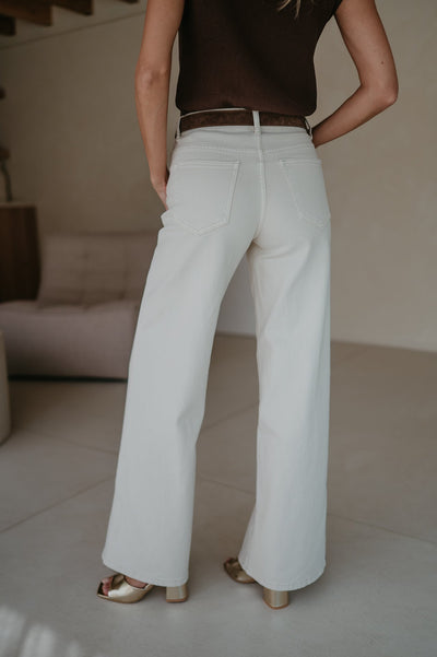 Cotto jeans I Beige - Wild Souls by JV® - Jeans