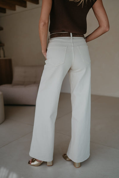 Cotto jeans I Beige - Wild Souls by JV® - Jeans