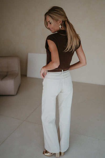 Cotto jeans I Beige - Wild Souls by JV® - Jeans