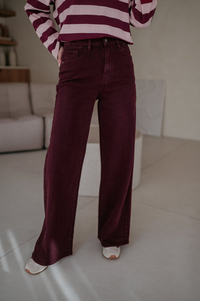 Cotto jeans I Burgundy - Wild Souls by JV® - Jeans