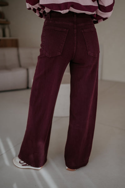 Cotto jeans I Burgundy - Wild Souls by JV® - Jeans