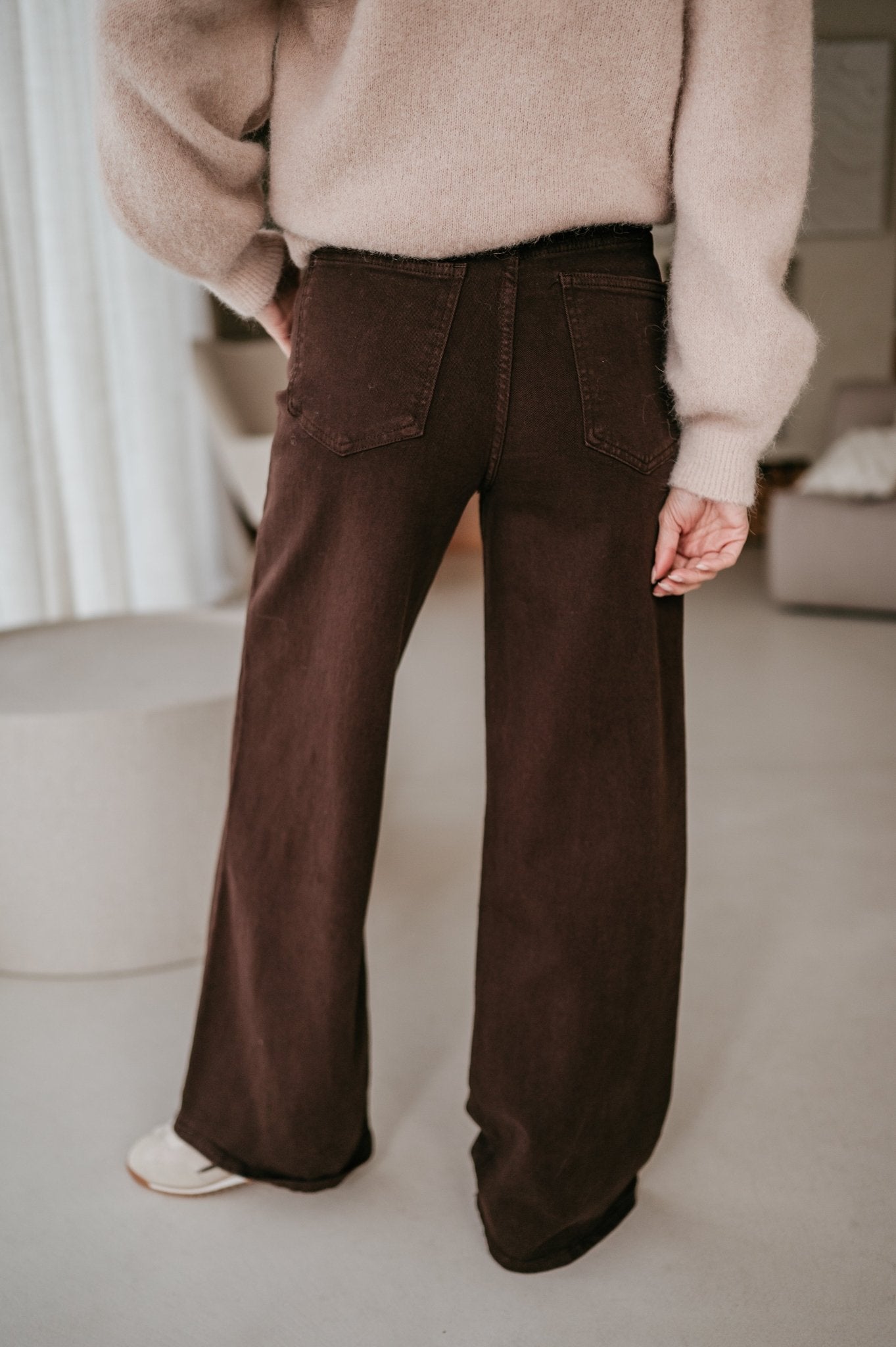 Cotto jeans I Chocolate Brown - Wild Souls by JV® - Jeans