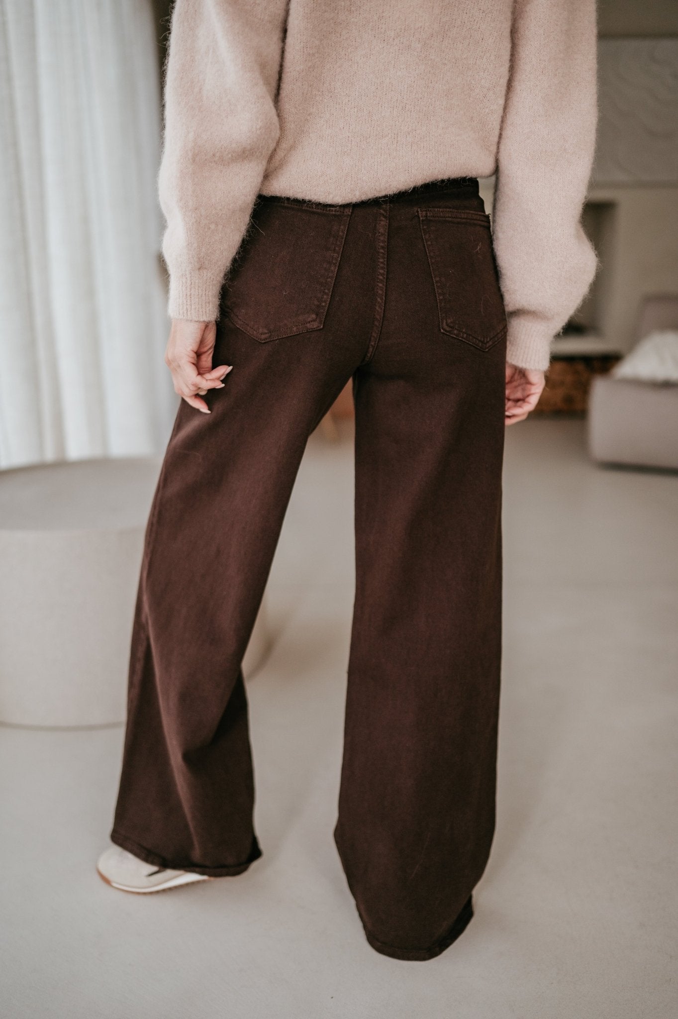 Cotto jeans I Chocolate Brown - Wild Souls by JV® - Jeans