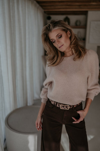 Cotto jeans I Chocolate Brown - Wild Souls by JV® - Jeans