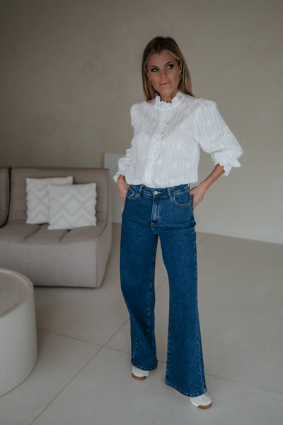 Cotto jeans I Dark Blue - Wild Souls by JV® - Jeans