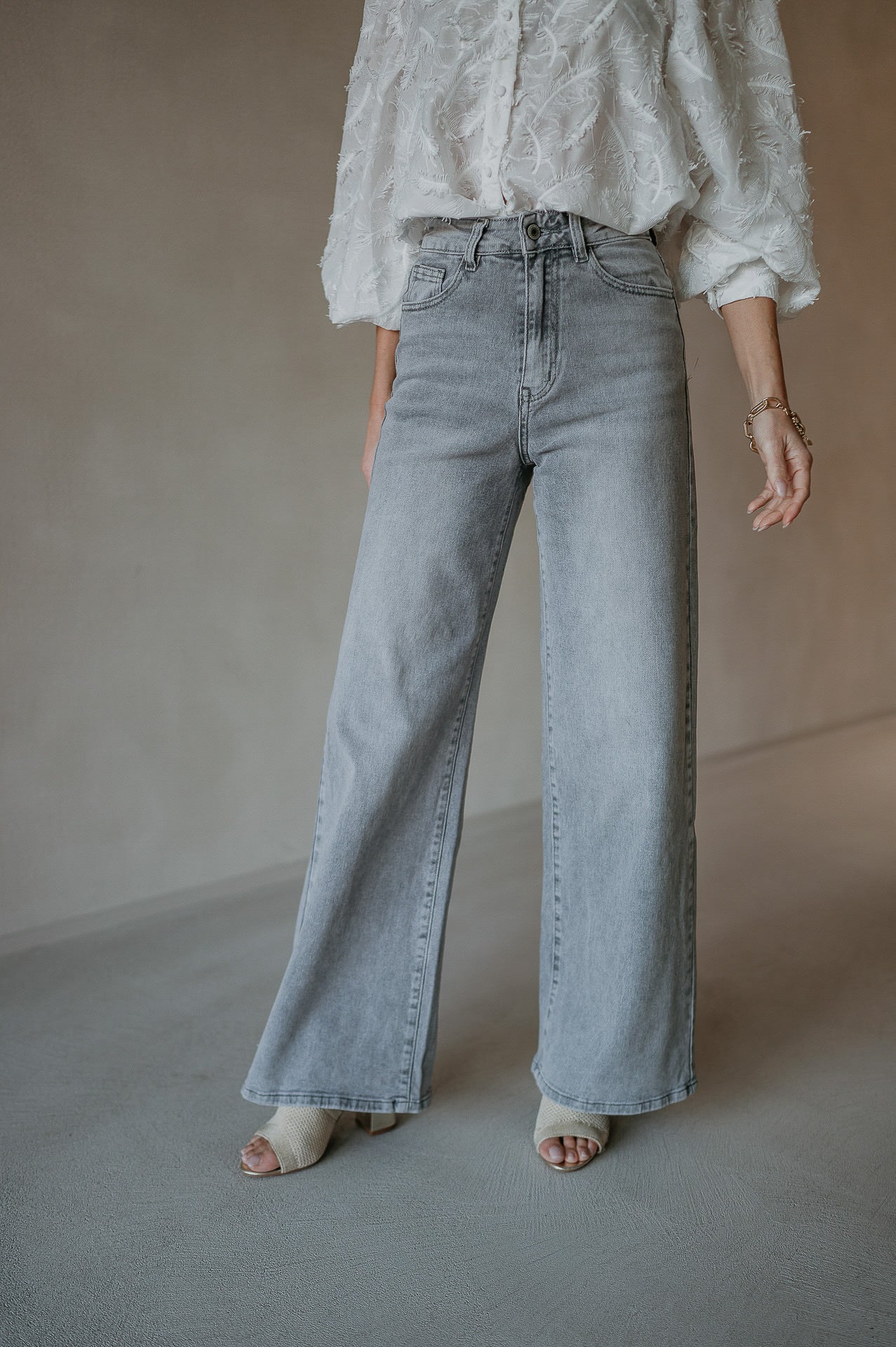 Cotto jeans I Grey - Wild Souls by JV® - Jeans