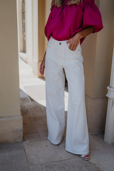 Cotto jeans I White - Wild Souls by JV® - Jeans