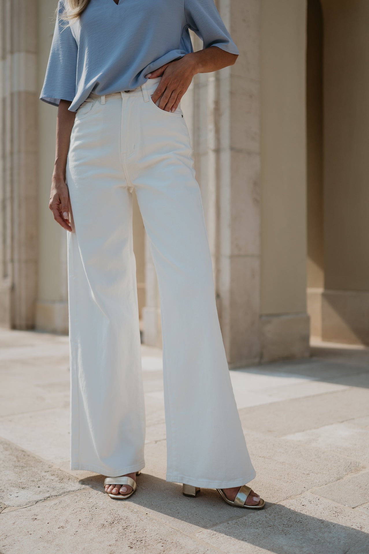 Cotto jeans I White - Wild Souls by JV® - Jeans