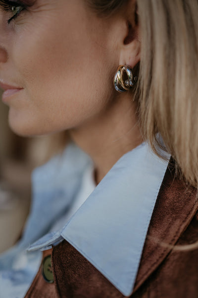 Creanza earrings I Gold & Silver - Wild Souls by JV® - Earrings
