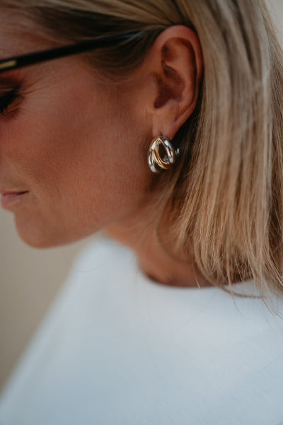 Creanza earrings I Gold & Silver - Wild Souls by JV® - Earrings