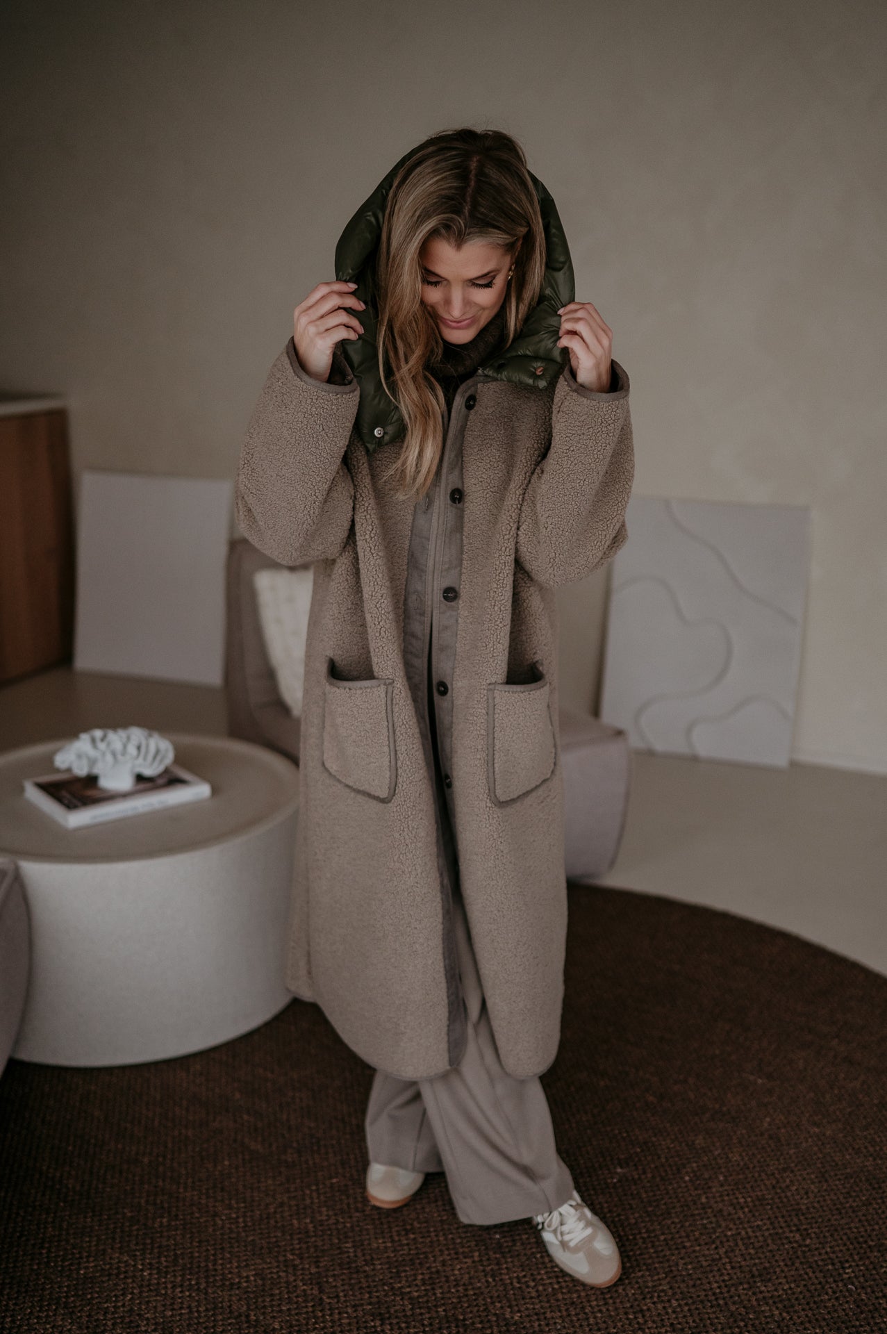 Credoni coat I Taupe - Wild Souls by JV® - 