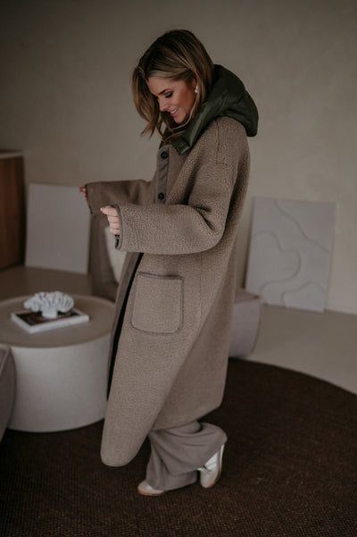 Credoni coat I Taupe - Wild Souls by JV® - 