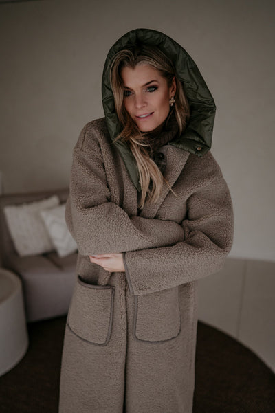 Credoni coat I Taupe - Wild Souls by JV® - 