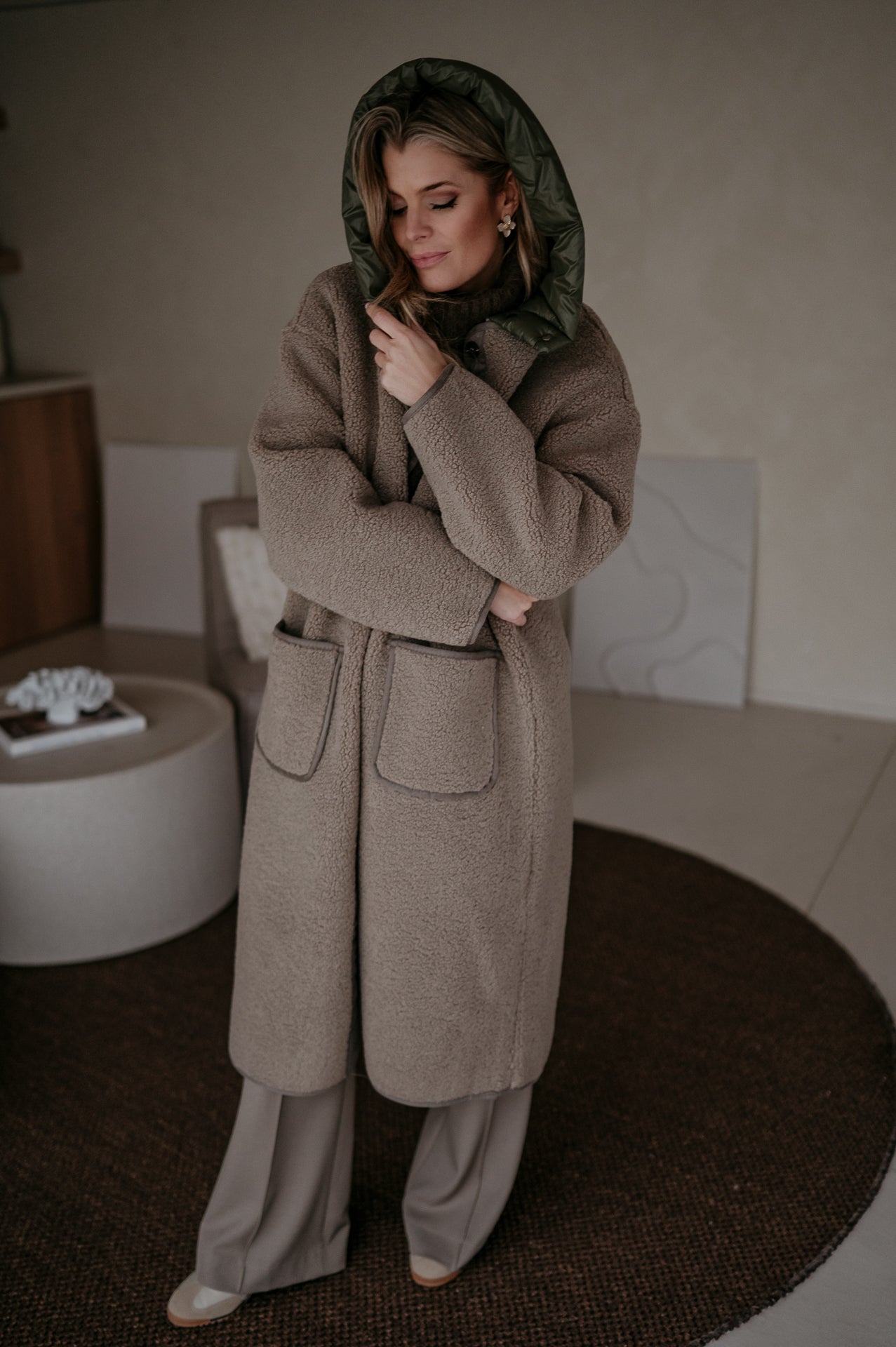 Credoni coat I Taupe - Wild Souls by JV® - 