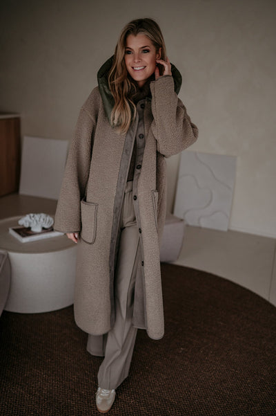 Credoni coat I Taupe - Wild Souls by JV® - 
