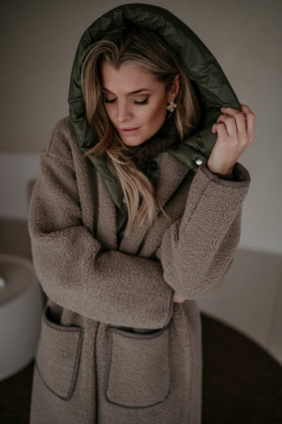 Credoni coat I Taupe - Wild Souls by JV® - 