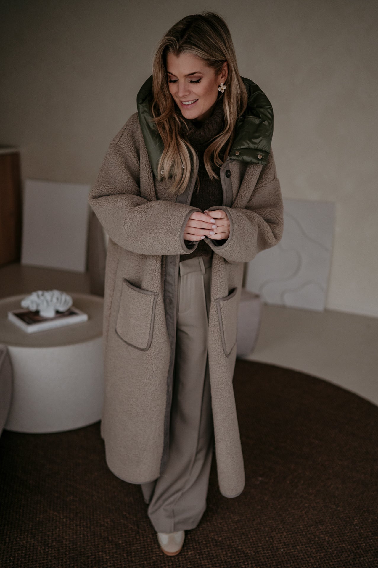Credoni coat I Taupe - Wild Souls by JV® - 