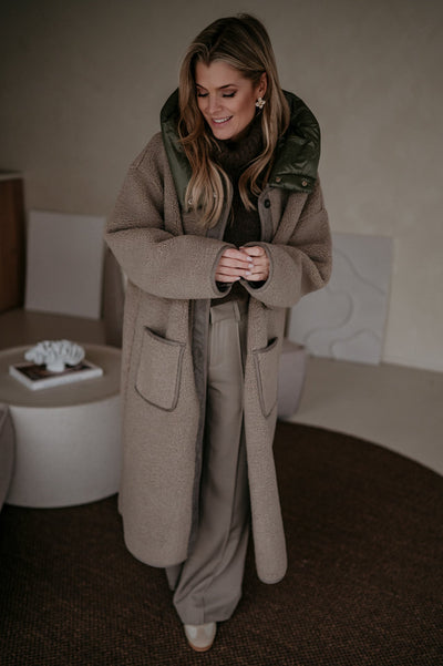 Credoni coat I Taupe - Wild Souls by JV® - 