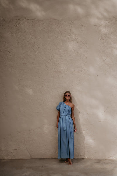 Crepa dress I Blue - Wild Souls by JV® - Dresses