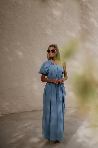 Crepa dress I Blue - Wild Souls by JV® - Dresses
