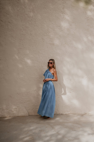 Crepa dress I Blue - Wild Souls by JV® - Dresses