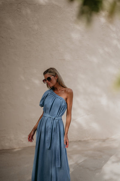 Crepa dress I Blue - Wild Souls by JV® - Dresses