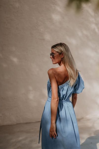 Crepa dress I Blue - Wild Souls by JV® - Dresses