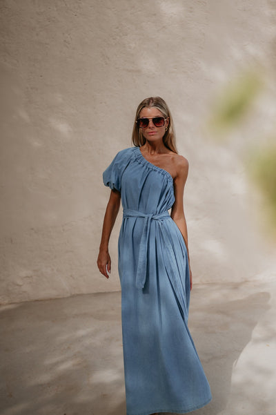 Crepa dress I Blue - Wild Souls by JV® - Dresses