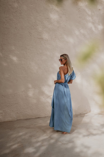 Crepa dress I Blue - Wild Souls by JV® - Dresses