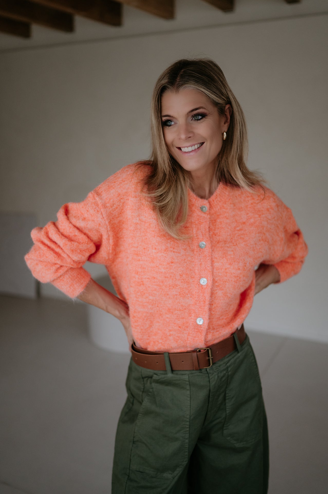 Cresco cardigan I Orange - Wild Souls by JV® - Cardigans