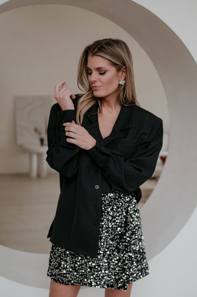 Crevine blouse I Black - Wild Souls by JV® - Blouses