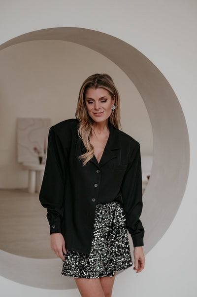 Crevine blouse I Black - Wild Souls by JV® - Blouses