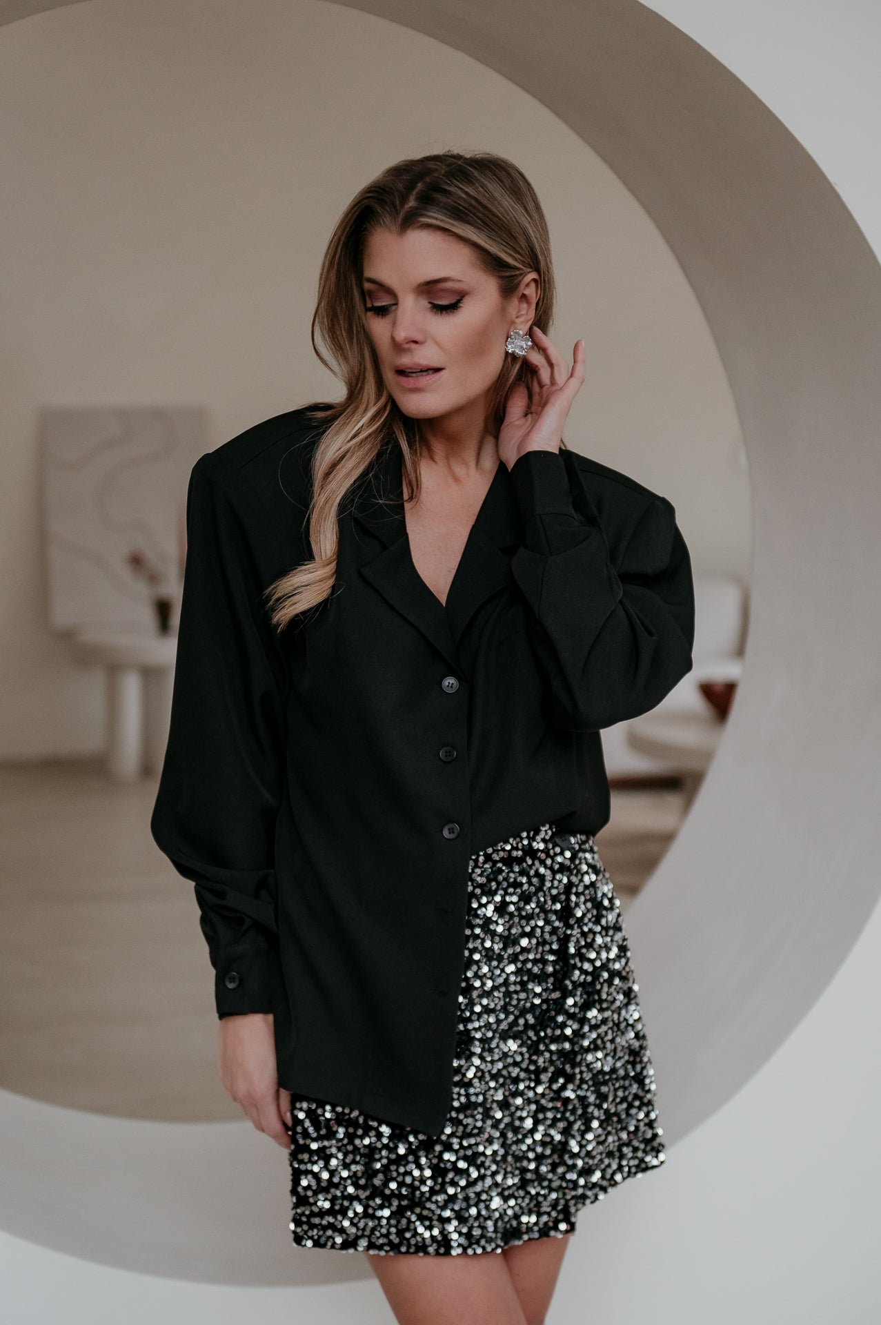 Crevine blouse I Black - Wild Souls by JV® - Blouses