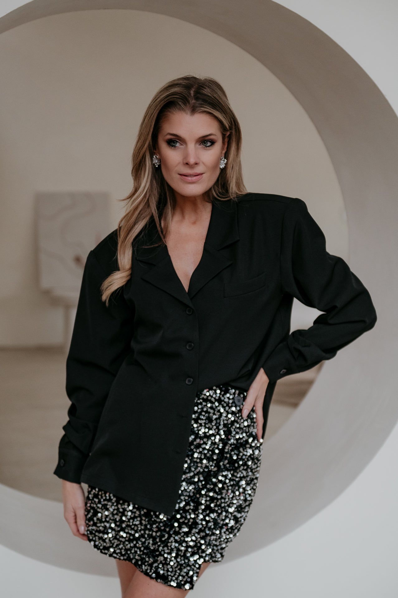 Crevine blouse I Black - Wild Souls by JV® - Blouses