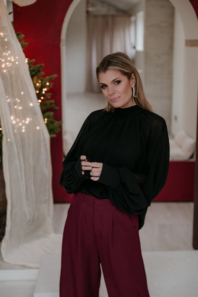 Crove blouse I Black - Wild Souls by JV® - Blouses