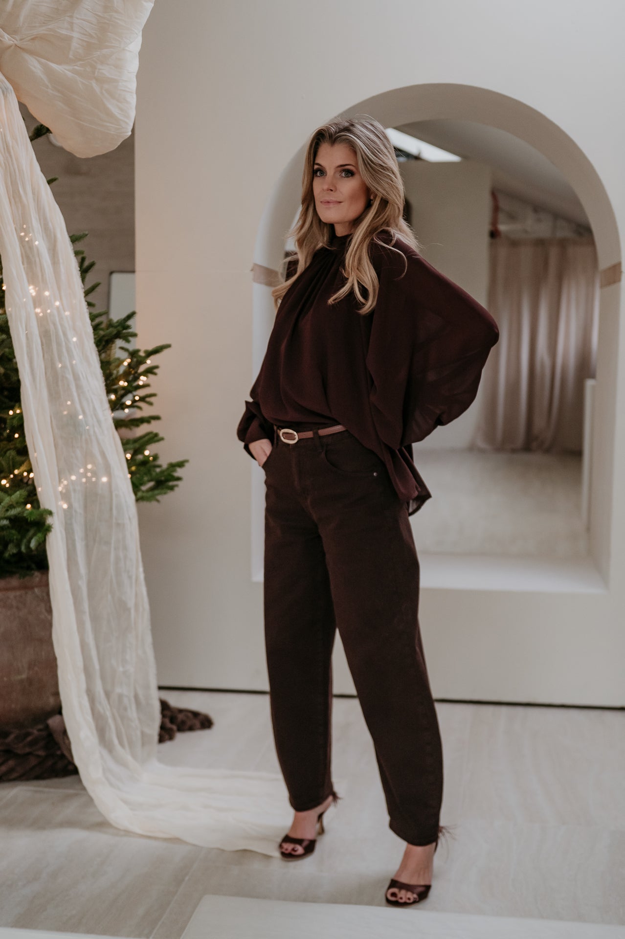 Crove blouse I Brown - Wild Souls by JV® - Blouses